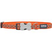 RED DINGO Dog collier Design Snake Eyes Orange M 20mm x 31-47cm