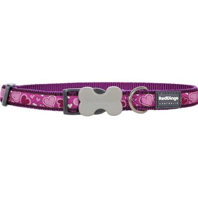 RED DINGO Dog collier Design Breezy Love Purple L 25mm x 41-63cm