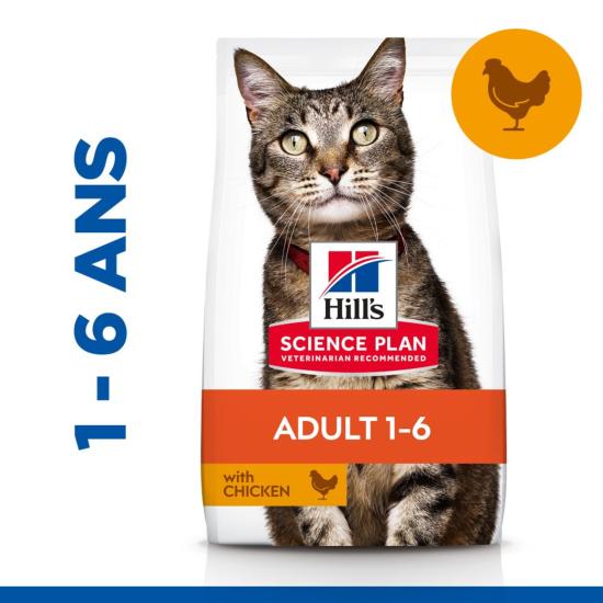 Hill's Science Plan Adult croquettes pour chat au poulet 7kg