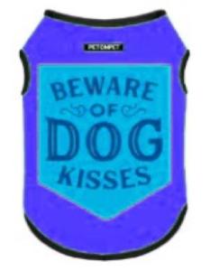 TSHIRT "BEWARE OF DOG KISSES" TAILLE 9