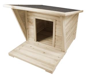 NICHE CHIEN BUNGALOW PINUS 110x85x75cm