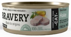 BRAVERY HAKE (MERLU) CHAT STÉRILISÉ 70g