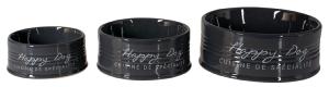 MANGEOIRE CERAMIQUE STONE HAPPY DOG Ø14,5cm ANTHRACITE