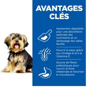 Hill's Science Plan Adult Sensitive Stomach & Skin Small & Mini croquettes pour petit chien au poulet 1,5kg