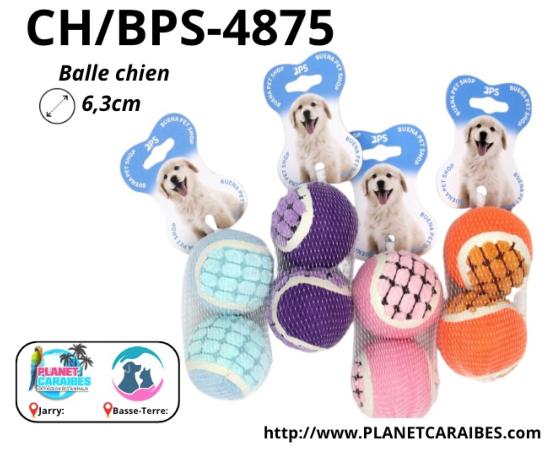 JOUET CHIEN LOT DE 2 BALLES 6,3CM - 1pc