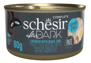 SCHESIR Chat After Dark - Poulet & oeuf de caille - 80g