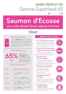 SUPERFOOD 65 : ALIMENT CHIOT SAUMON AVEC ASPERGES 12KG