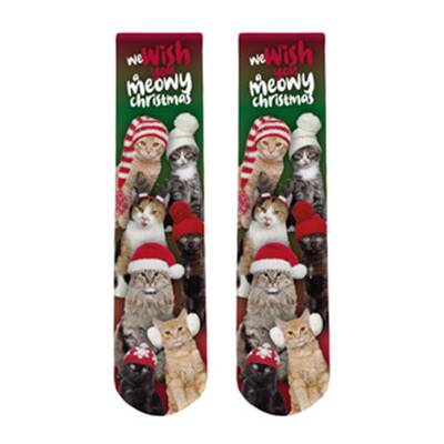 Chaussettes de Noël Chats taille: 42-45