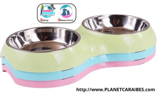 GAMELLE COMBO INOX PLASTIQUE DOUBLE CARDIFF 32,8x17,8x8,5CM