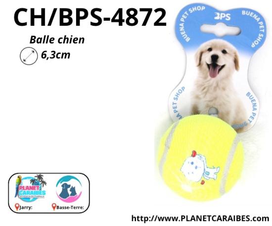 JOUET CHIEN BALLE 6,3CM - 1pc