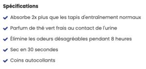 P-PAD THÉ VERT MEDIUM 30PCS M - 30x45cm