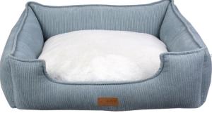 CORBEILLE CORDUROY 70x60x23CM BLEU