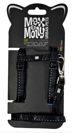 HARNAIS + LAISSE CHAT MATRIX 2.0 NOIR