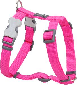 RED DINGO Dog harnais unis Classic Hot Pink M 20mm, cou 36-59cm, corps 45-66cm