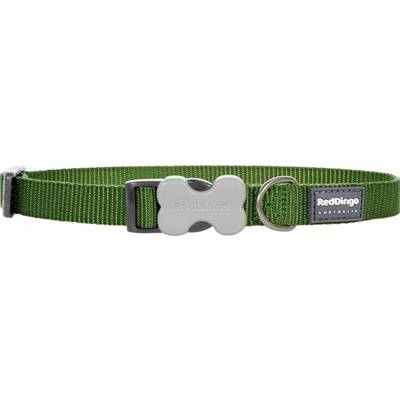 RED DINGO Dog collier unis Classic Green M 20mm x 31-47cm