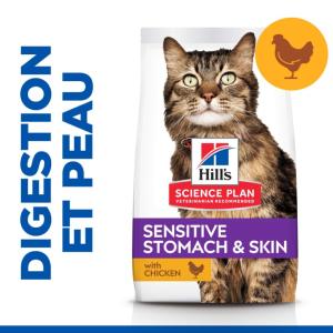 Hill's Science Plan Chat Adult Sensitive Stomach & Skin Poulet 7kg