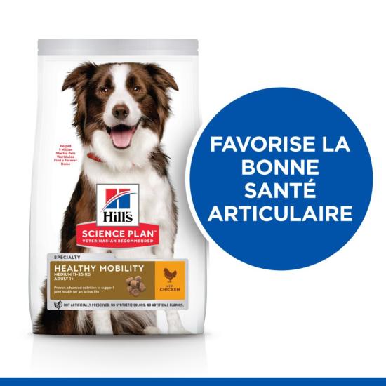 Hill's Science Plan Adult Healthy Mobility croquettes pour chien au poulet 12kg