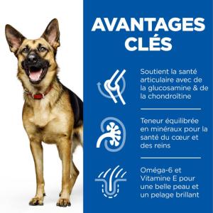 Hill's Science Plan Mature Adult croquettes pour grand chien âgé au poulet 18kg