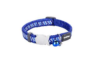 COLLIER POUR CHATS REFLEC ZIGGY 12mm x 20-32cm BLEU FONC…