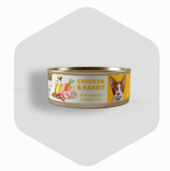 AMITY POULET & LAPIN ADULTE STERILIZED 80G