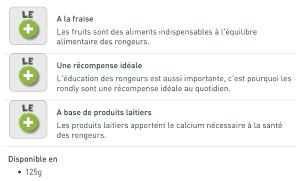 RONDLY AUX FRAISES 125 G