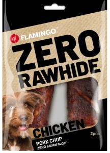 FRIANDISES ZERO RAWHIDE CÔTE AVEC POULET & AVEC PORC 40GR / 2 PCS 80GR