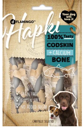 FRIANDISES HAPKI OS DE CALCIUM AVEC PEAU DE POISSON 85GR