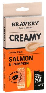 BRAVERY CHAT CREAMY SAUMON POTIRON 4x14G