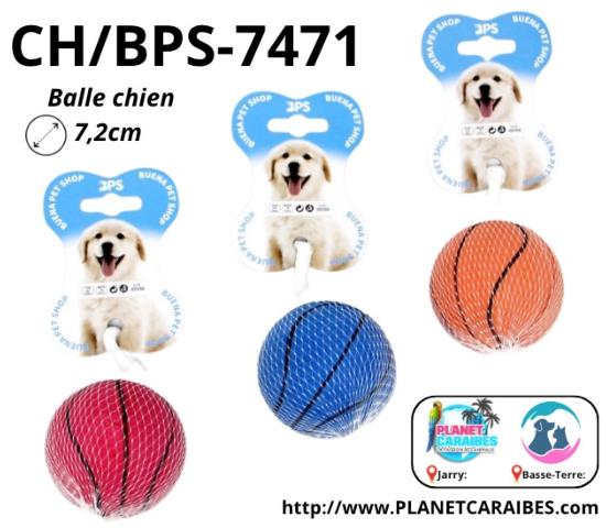 JOUET CHIEN BALLE 7,2CM - 1pc