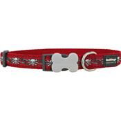 RED DINGO Dog collier Design Skull & Roses Red M 20mm x 31-47cm