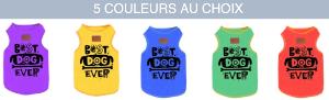 TSHIRT "BEST DOG EVER" TAILLE 3