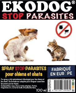 EKODOG SPRAY STOP PARASITES 100ML