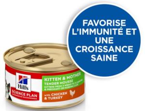 Hill's Science Plan Kitten and Mother Mousse Poulet & Dinde 85g