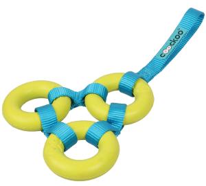 JOUET CHIEN RESISTANT COOCKOO LOOOP VERT/BLEU 26CM