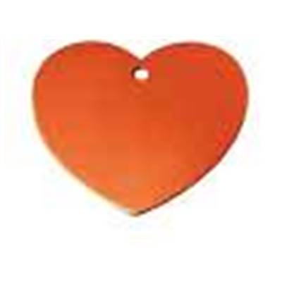 Médaille Aluminium COEUR Orange medium