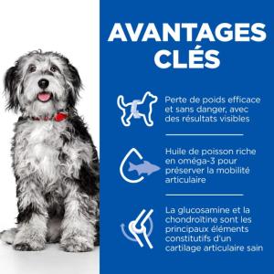 Hill's Science Plan PERFECT WEIGHT & ACTIVE MOBILITY croquettes pour Chien Adulte de Race MOYENNE au Poulet 12kg