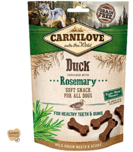 CARNILOVE - SNACK DOG - SEMI HUMIDE -  CANARD & ROMARIN - 200GR