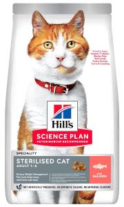 Hill's Science Plan Young Adult Sterilised Chat croquettes au saumon 1,5kg
