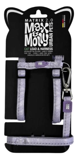HARNAIS + LAISSE CHAT MATRIX 2.0 LAVANDE