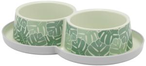 Gamelle double 2 x 350 ml chat 2 x Ø10/h6 cm EDEN