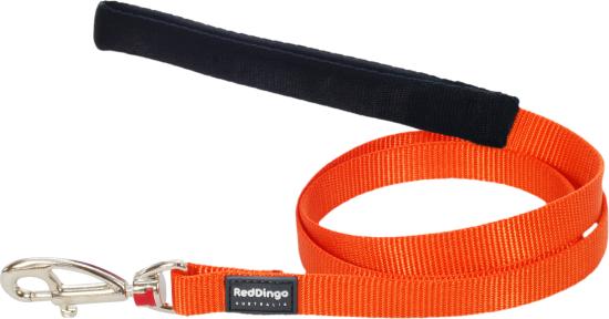 RED DINGO Dog laisse unis Classic Orange M 20mm x 1.2m