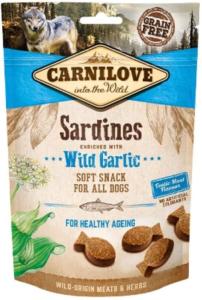 CARNILOVE - SNACK DOG -SEMI MOIST SARDINES ENRICHED WITH WILD GARLIC - 200GR