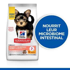 Hill's Science Plan Puppy Perfect Digestion Small & Mini croquettes pour chiot de petite taille 1,5kg