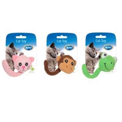 JOUET CHAT Assortiment animaux queue Couleurs melangees 13,5x5,5x4CM