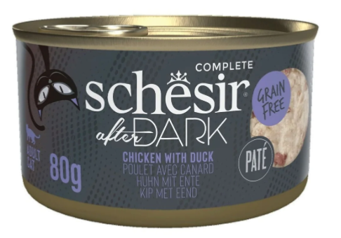 SCHESIR Chat After Dark - Poulet & canard - 80g