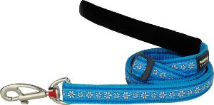 RED DINGO Dog laisse Design Daisy Chain Turquoise M 20mm x 1.8m