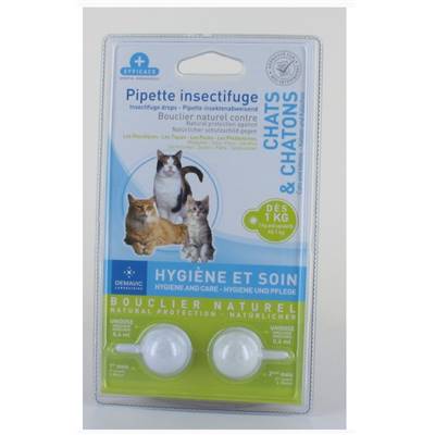 DEMAVIC Pipette insectifuge chat/chaton x2