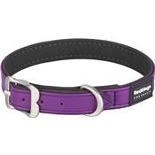 RED DINGO Dog collier Elegant cuir vegan Purple L 25mm, 58cm