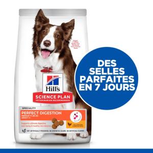 Hill's Science Plan Perfect Digestion Medium croquettes pour chien 12kg