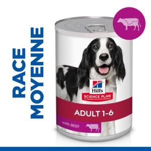 Hill's Science Plan Chien Adult Bœuf Boite 370g